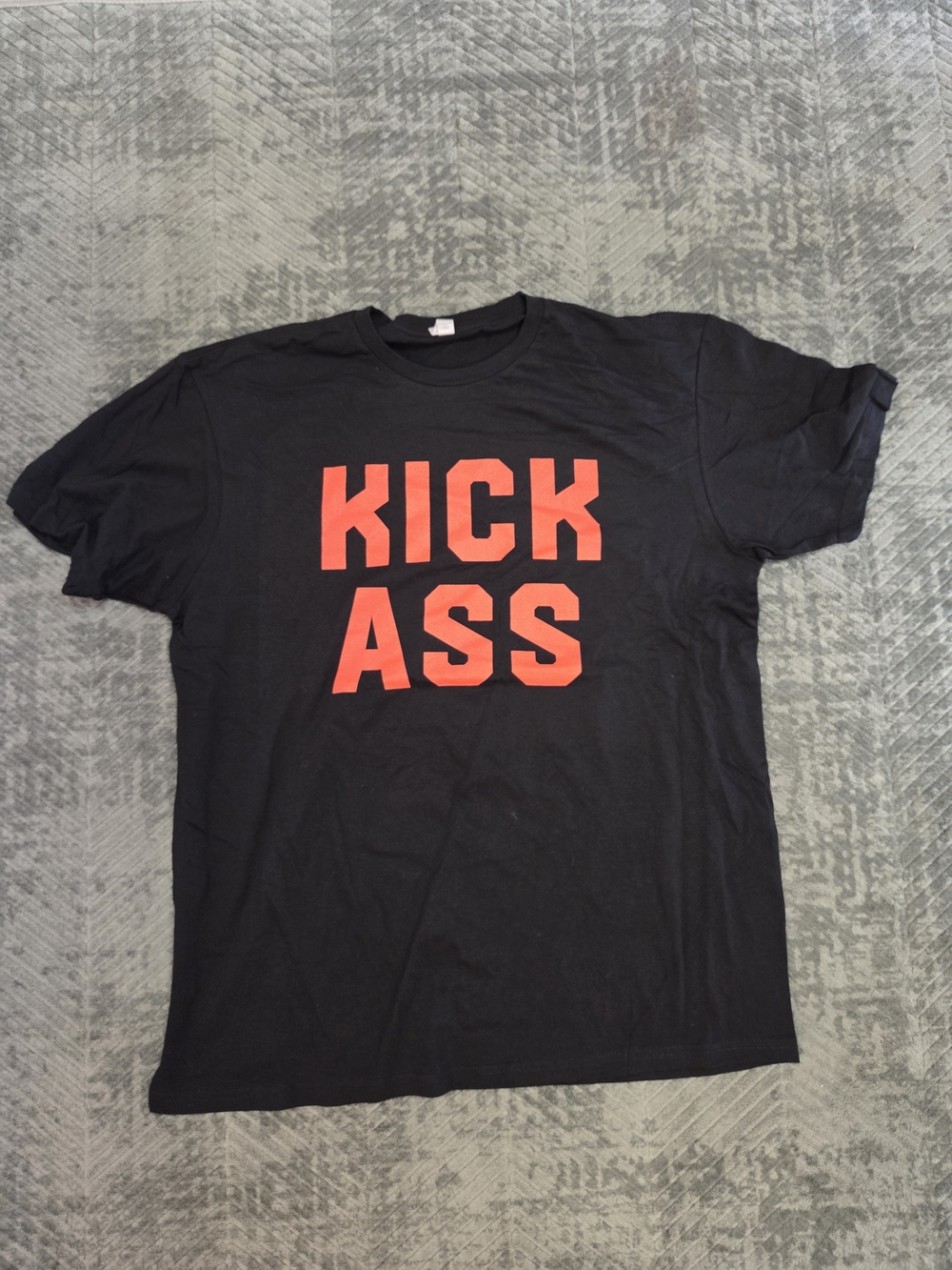 Kick Ass Bryan Adams Graphic Tee - Black with Red Print